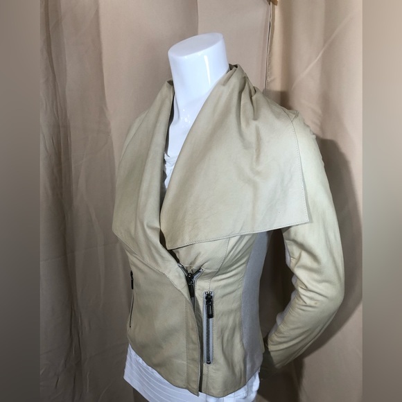 🔥Vince🔥 Paper Leather Drape Jacket!!!!! - Picture 15 of 16